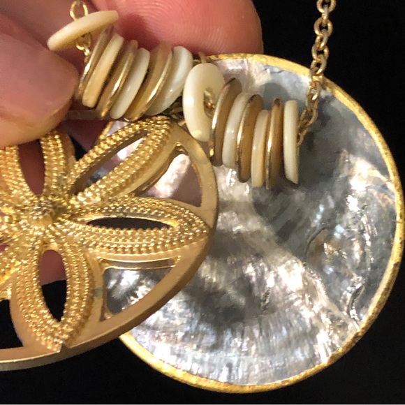 Calypso St. Barth for Target Vintage Gold Burst Charm Boho Long Necklace - Picture 5 of 11